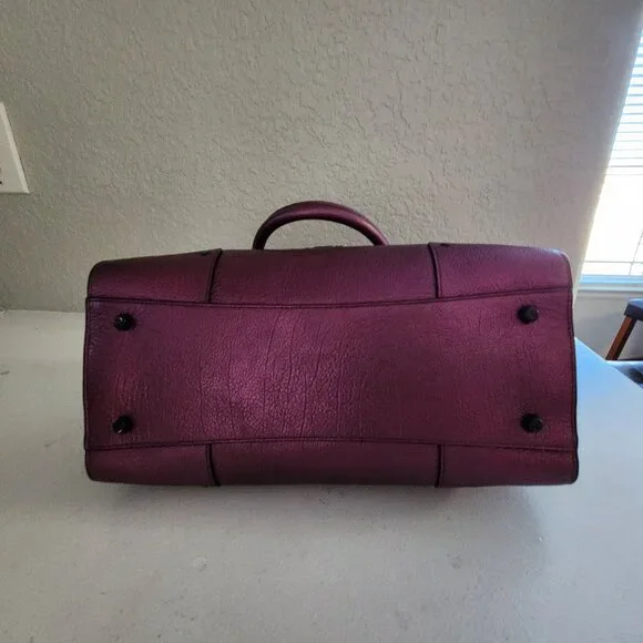 Nwot Coach Mercer Halogram Purple Metallic Shoulder Bag Purse - Picture 7 of 15